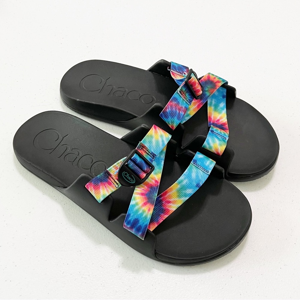 Chaco Chillos Tie Dye Slides